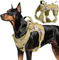 VavoPaw Heavy Duty Tactical Dog Harness for Large Dogs, No Pull Adjustable Pet Harness Reflective Service Training Easy Control Pet Vest Military K9 Working Dog Harnesses, Desert Camouflage, L | Pet Harness Reflective Service Training Easy Control Pet ... by VavoPaw