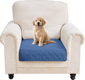 PAWFINITY Waterproof Arm Chair Covers for Dogs, Pet Blanket for Couch | Paw Print Quilted, Hair Resistant, Anti Cat Scratch, Washable Furniture Protector for Single Sofa Cushion, 30x30 Inch, Blue by Pawfinity