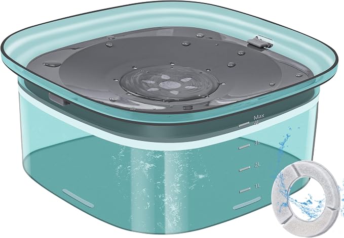 UPSKY 4L Dog Water Bowl No Spill Large Capacity Slow Drinking Water Feeder | Splash Proof, Prevent Pet Prevents Choking, Anti-Slip, Visible Water Level, Suitable for Vehicle Carried Travel and Car Trips by UPSKY