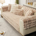 Faux Fur Couch Covers for Sofa Thick Fuzzy Sofa Covers for Dogs | Soft Warm Couch Cover Shaggy Fuzzy Sectional Sofa Cover Non-Slip Plush Sofa Slipcover Furniture Protector by WelcometoXSlive