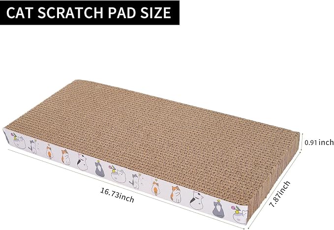 5 Packs cat Scratcher Toys Reversible Scratching Post Board for Indoor Cats Cardboard pad Sleep Play and Grind Claws - Image 2