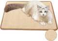 FUKUMARU Cat Scratcher Mat, 23.6 X 15.7 Inch Natural Sisal Cat Scratch Mat | Horizontal Cat Scratching Pad Mat Floor Rug with Sticky Tapes, Cat Wall Scratcher for Indoor Cats, Protect Couch and Carpet by FUKUMARU