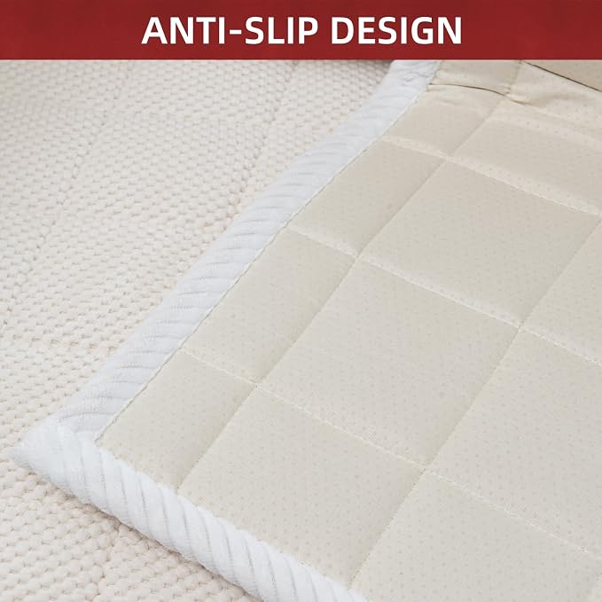 Pet Couch Covers,Couch Cover for Dogs Washable,Anti Slip Dog Sofa Covers Couch Protector Sofa Mat,Seat Cover,Dog Mat,Pet Pad for Furniture 1 Piece (White, 21''x21''/Square) - Image 7