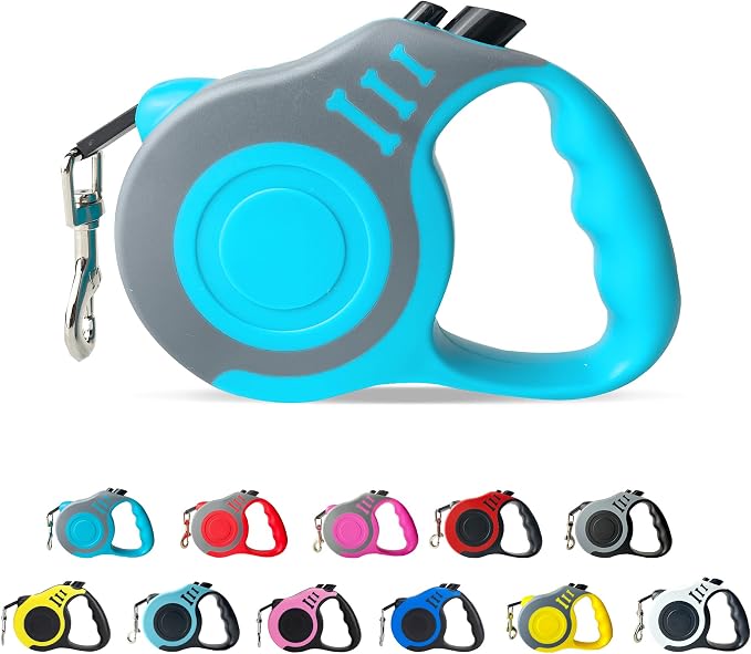 Retractable Dog Leash Automatic Telescopic Tractor Dog Tape | Pet Tape 10/16 FT Durable and Convenient, with Non-Slip Handle, Suitable for Small and Medium-Sized Dogs by LIEVUIKEN