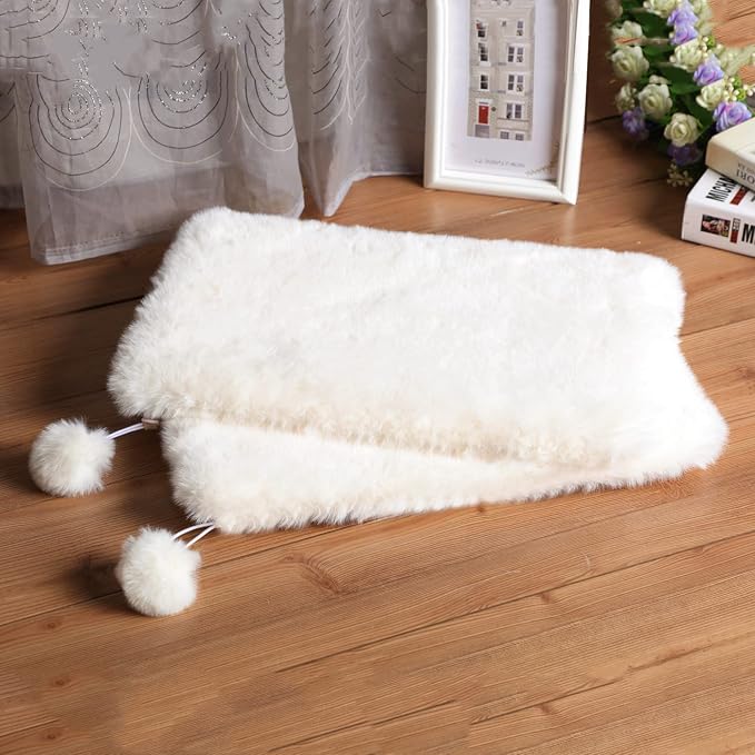 SHENGOCASE 2-Pack 11.8" x 17.7" Faux Rabbit Fur Cat Condo Replacement Cushion, Premium Quality Pet Bed Mat by SHENGOCASE