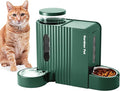 Gardner Pet Automatic Gravity Cat Food Feeder and Water Dispenser Stainless Steel Two-in-One Set Large Capacity Dispenser for Pets Dogs, Puppies, Kittens-(0.8 Gallons x 2) by GardnerPet