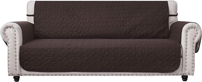 Ameritex Couch Sofa Slipcover 100% Waterproof Nonslip Quilted Furniture Protector Slipcover for Dogs, Children, Pets Sofa Slipcover Machine Washable (Chocolate, 78'') by Ameritex