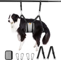 Ownpets Dog Grooming Hammock M, Breathable for Medium Breeds Under 50lbs | Secure grooming harness sling with carabiners, breathable mesh for comfort, ideal for nail trimming and brushing small breeds by Ownpets