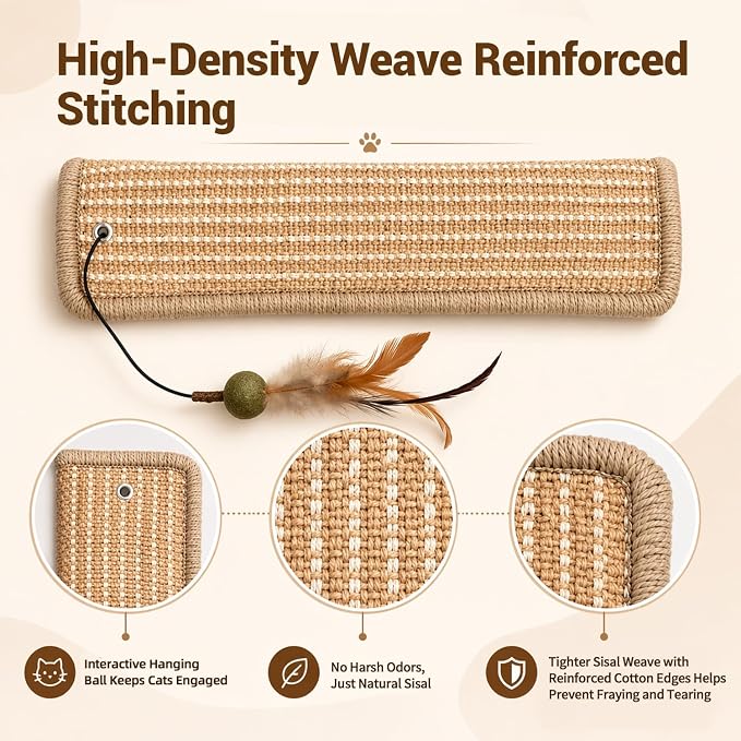 (2-Pack) Catnip Kicker Toys for Indoor Cats, Refillable with Silvervine Blend Refills, Each Toy Includes Sisal Ball & Catnip Ball, Durable Chew Toy for Aggressive Cats - Image 4