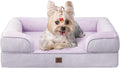 EHEYCIGA Orthopedic Small Dog Bed, Waterproof Memory Foam Washable Pet Beds | Non-Slip Bottom and Egg-Crate Foam Medium Dog Couch Bed with Washable Removable Cover, Lilac by EHEYCIGA