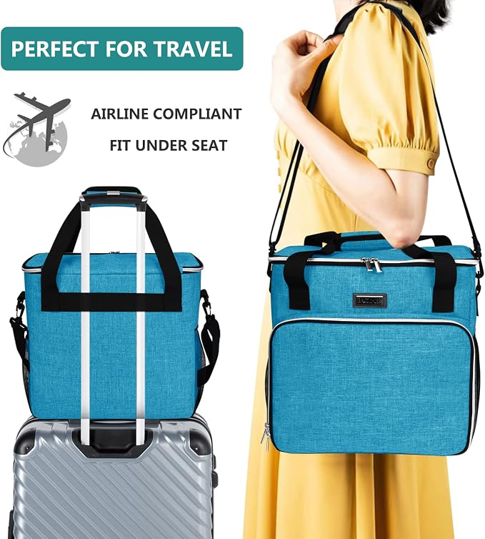 BAGLHER Dog Travel Bag, Pet Travel Bag (ALL Pet Travel Supplies), With 2 Pet Food Containers and 2 Collapsible Silicone Bowls; Essential Kits for Pet Travel Sky Blue - Image 6