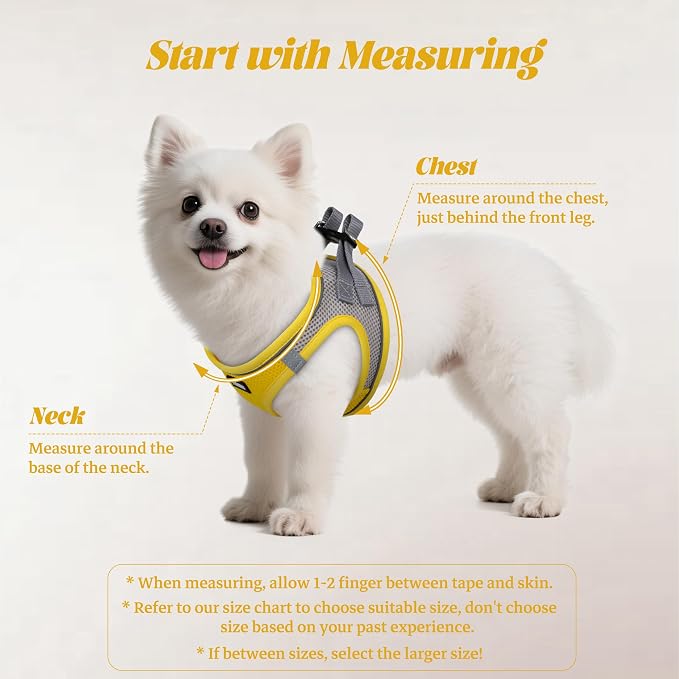 No Pull Dog Puppy Harness and Leash Set Reflective Mesh Vest Small - Image 2
