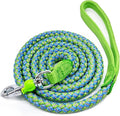 Reflective Dog Leash 2/3/4/6/10ft Braided 1/2" Strong Nylon Rope | 6ft Green Dog Leash for Large Medium Small Dogs Walking Training Leads by Mycicy