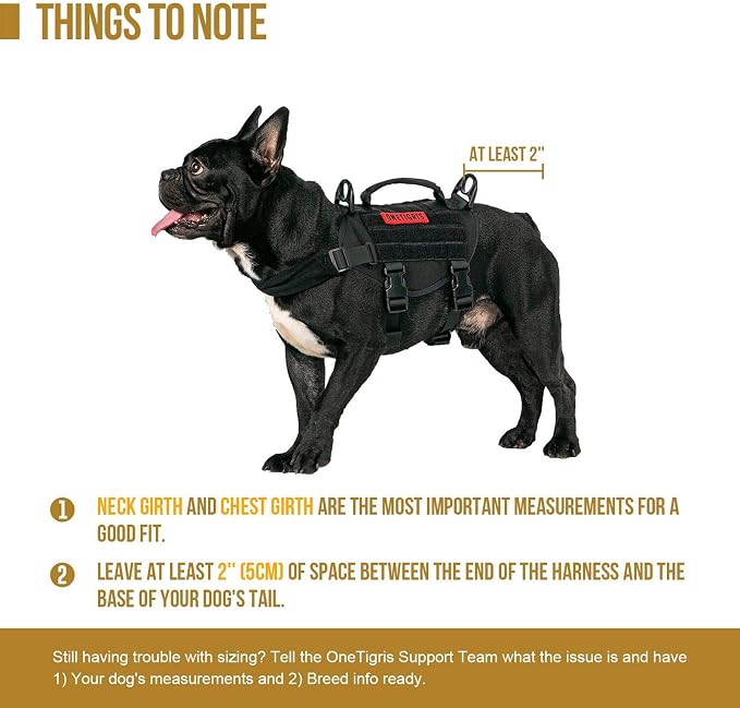 OneTigris Tactical Dog Harness XS Small Dog Vest with Handle | Military XS dog harness with vertical control handle. Soft fleece padding & quick-release. Ideal for training & walks. - Image 6