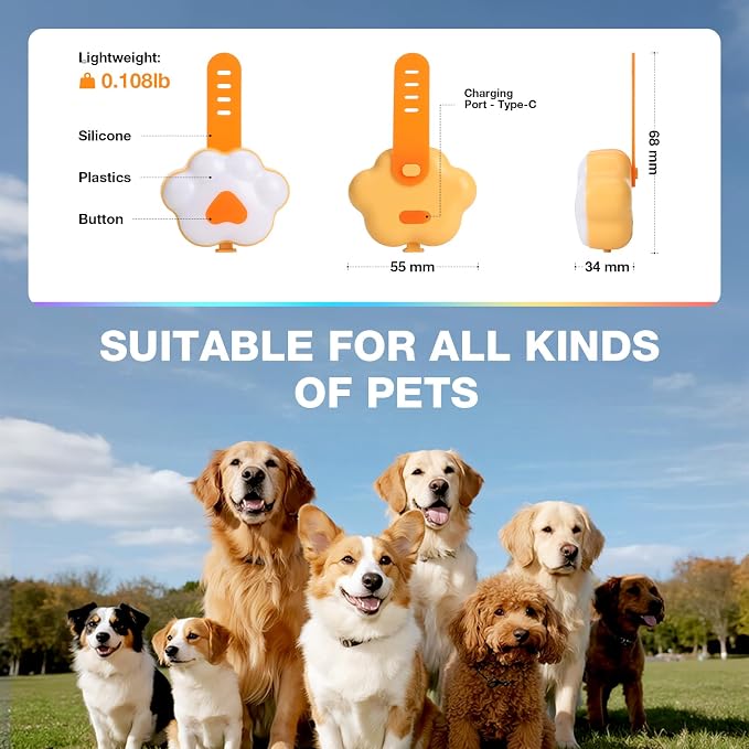 Lekereise Light up Dog Collar - Dog Collar Lights for Night Walking - Dog Collar Lights Clip on - Waterproof Rechargeable Clip-On Design, 17-Hour Battery Life - Image 5