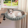 Cat Desk Bed - 2-in-1 Cat Hammock for Desk with Cooling Ice Silk & Premium Faux Rabbit Fur, 180° Foldable Space-Saving Cat Bed, Heavy Duty Anti-Tilting Clamp Holds Up to 40 lbs, Washable & Reversible by Unknown