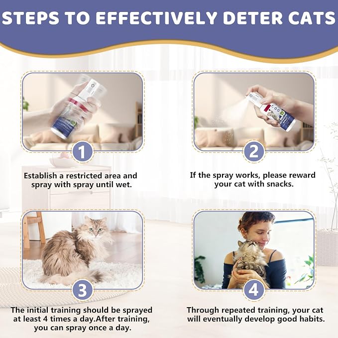 Tetra Cat Deterrent Spray for Furniture Protection,Natural Anti-Scratch Spray for Cats,Safe Indoor & Outdoor Deterrent Cat Spray,Cats Training Aid – Sofa & Carpet Protector,50ML - Image 8