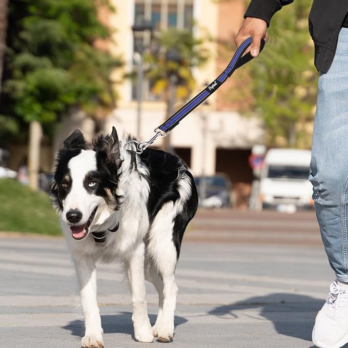 PUPTECK Reflective Short Dog Leashes 3 Pack for Walking and Training | Heavy Duty Clip with Soft Padded Handle for Medium Large Dogs Traffic Control - Image 7