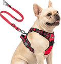 Joytale No Pull Dog Harness & Seat Belt, Easy On 3-Buckle, S, Red | Front Clip Reduces Pulling, Escape-Resistant Design, Adjustable Fit, Soft Padding for Comfort, Secure Tether for Safer Travel by Joytale