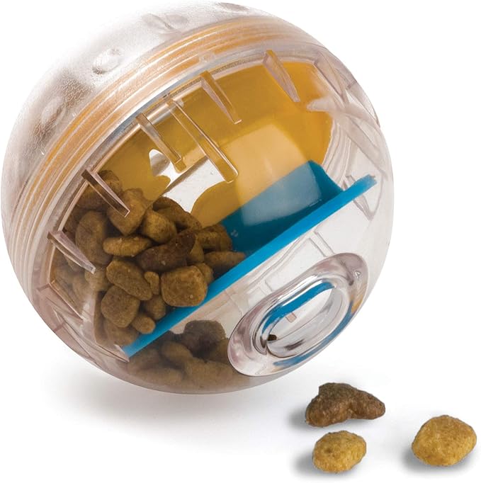 Pet Zone IQ Treat Ball, Interactive Dog Puzzle Dispenser, 3 Inch, Durable | Slow feeding design suits all breeds, keeps pups busy and engaged, rewards play with snacks for everyday mental enrichment by Pet+Zone