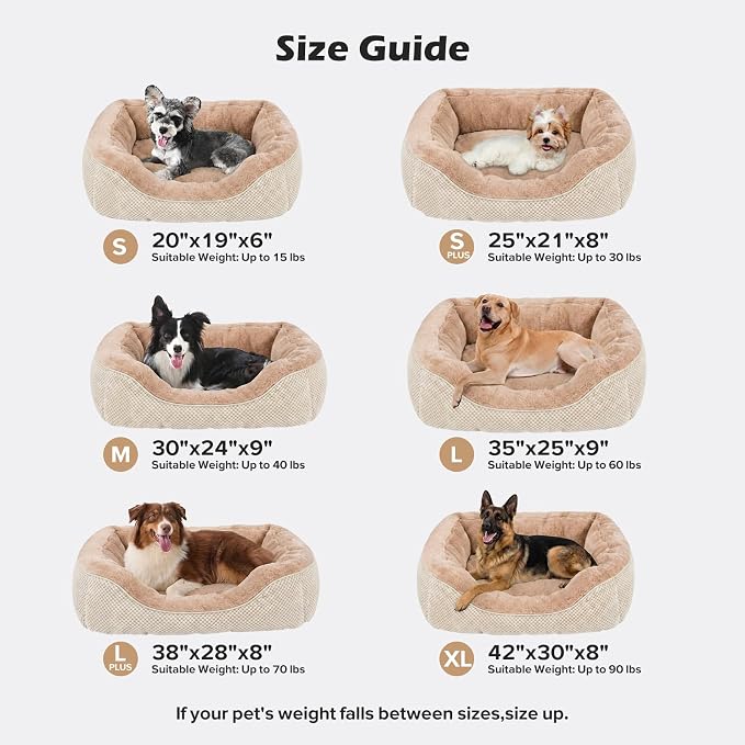 Dog Bed Medium Size, Orthopedic Warming Soft Calming Sleeping Durable with Anti-Slip Bottom - Image 5