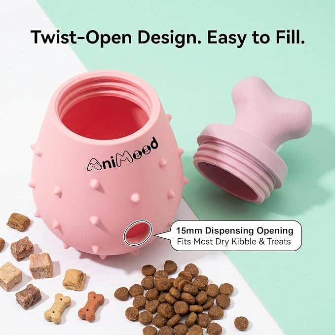Dog Toys Silicone Dog Chew Toys Interactive Dog Puzzles Chicken Leg Shaped Treat Dispensing Dog Toys for Small and Medium Dogs - Image 5