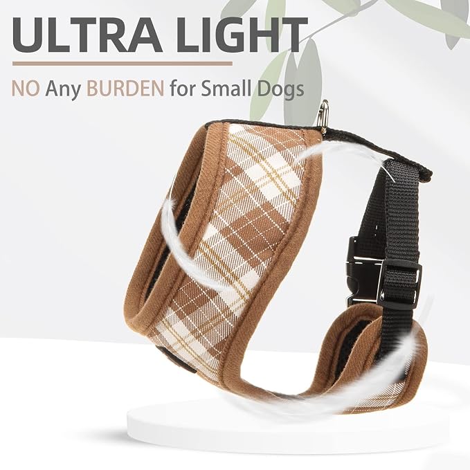PUPTECK Small Dog Harness and Leash Set No Pull for XS XXS Sized Dogs Puppy | Escape Proof No Choke Pet Cat Adjustable Soft Padded Walking Vest - Image 5