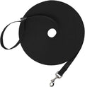 Hi Kiss Dog/Puppy Obedience Recall Training Agility Lead - 15ft 20ft 30ft 50ft 100ft Leash Great for Training, Play, Camping, or Backyard Black by HiKiss