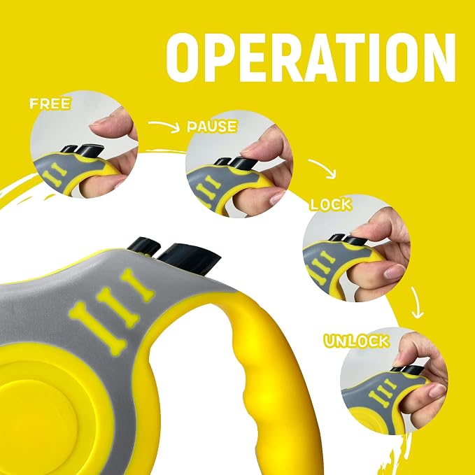 Retractable Dog Leash Automatic Telescopic Tractor Dog Tape | Pet Tape 10/16 FT Durable and Convenient, with Non-Slip Handle, Suitable for Small and Medium-Sized Dogs - Image 3
