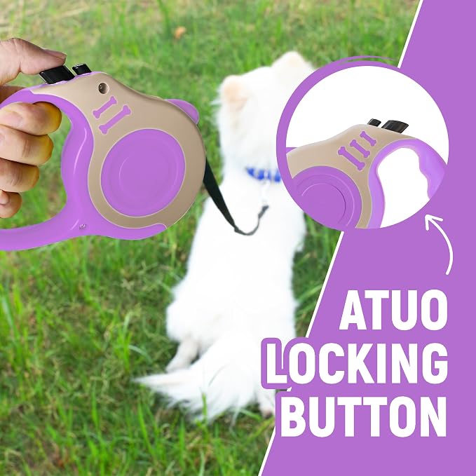 Retractable Dog Leash Automatic Telescopic Tractor Dog Tape | Pet Tape 10/16 FT Durable and Convenient, with Non-Slip Handle, Suitable for Small and Medium-Sized Dogs - Image 3