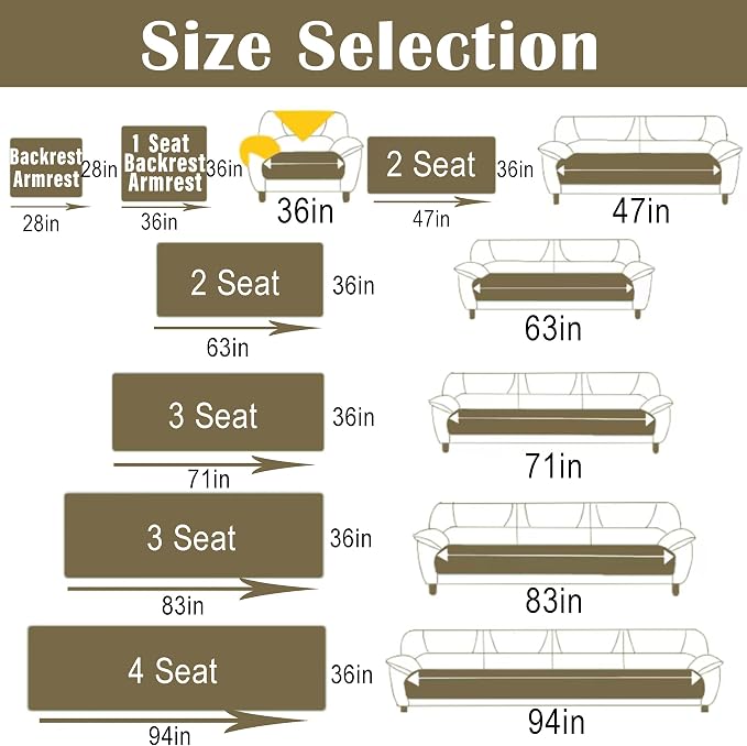 Couch Cover for Dogs,Velvet Non-Slip Couch Covers for Sofa Washable | Sofa Slipcovers for 3 Cushion Couch, Furniture Protector for Pet, L Shaped Sectional Couch Cover Khaki, 36"X63" (Only 1 Pcs) - Image 4