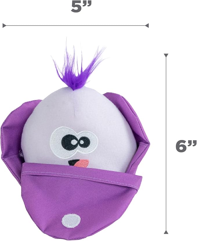 Outward Hound by Nina Ottosson Hide N' Find Interactive Plush Dog Puzzle, Durable Dog Toy, Plush Enrichment Toys, Cauliflower, Purple - Image 7