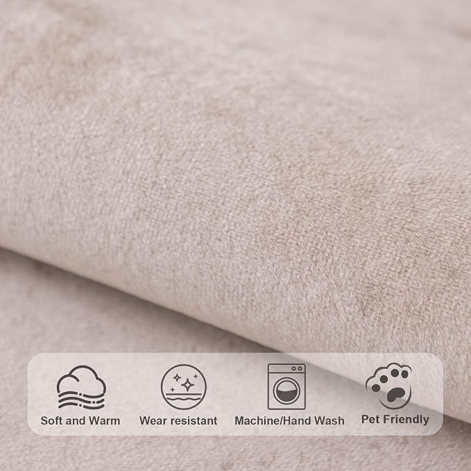 Easy Clean Couch Cover for Dogs,Non Slip Sofa Covers Washable for 3 Cushion Couch Sofa Sectional Sofa Slipcover, Furniture Protector (1 PCS 36"x36" Khaki) - Image 5