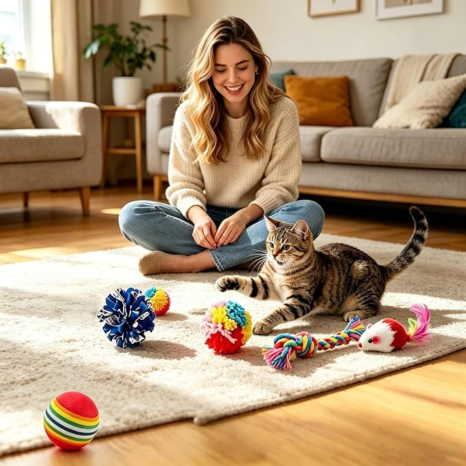46 PCS Cat Toys for Indoor Cats, Kitten Toys with Mint Catnip for Kittens | Relieves cat boredom; reduces destructive behavior; safe material; various interactive styles; stimulates hunting instinct - Image 5