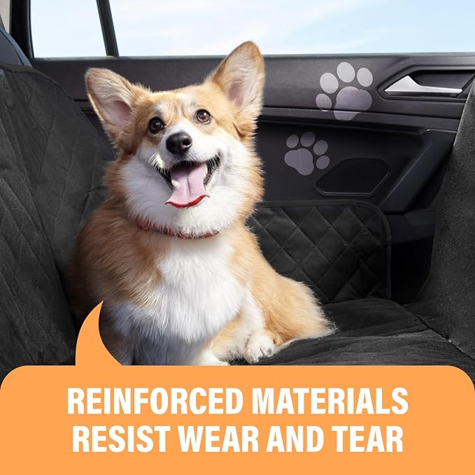 Active Pets Orange XL Dog Car Hammock Back Seat Cover, Waterproof Backseat Cover Protector for Truck Bench Rear of Sedans or SUVs, Essential Pet Supplies Vacuum or Wipe Clean, Machine Washable - Image 2