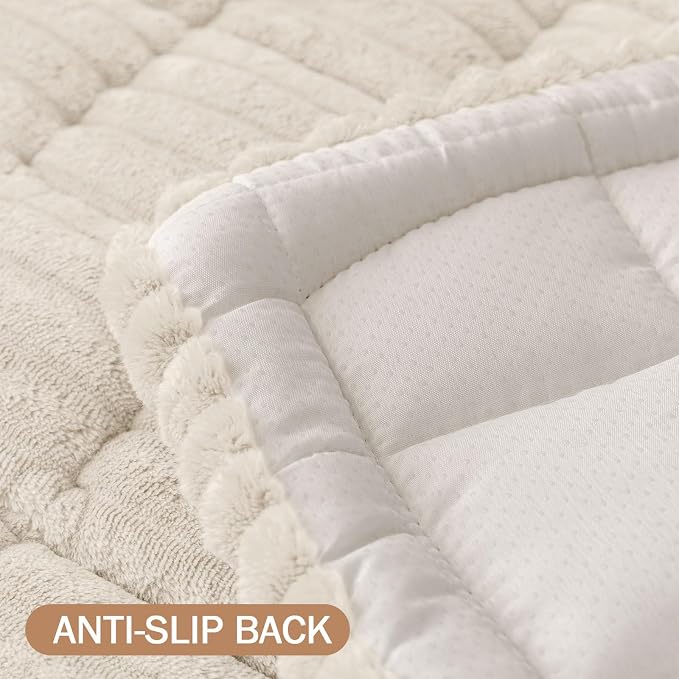 Smiry Couch Cover for Dogs, Non Slip Washable Sofa Protector for Pets | Soft Furniture Cover for Leather & Fabric Couches, Cozy Protect Against Fur, Dirt & Messes, Pet Friendly, 27.6"x82.7" - Image 10