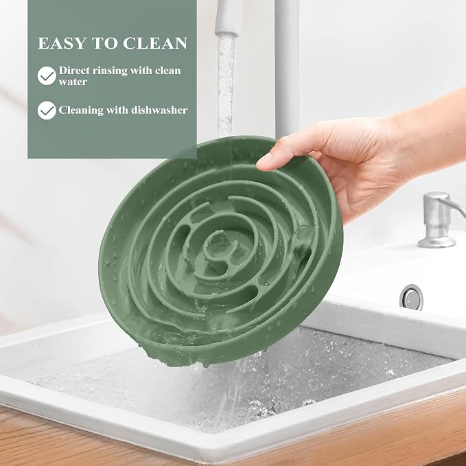 Coomazy Extra Large Slow Feeder Bowl, Silicone Dog Bowl with Suction Cups | Slow Feeder & Non-Slip Design, Boredom and Anxiety Reducer, Suitable for Large Dogs - Image 6