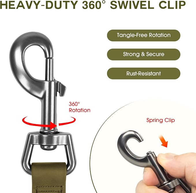 Wolfone Waterproof Dog Leash 40FT Long Line Recall Training Lead | Outdoor Dog Leash: Waterproof PVC coated training rope with easy clean design great for recall, swimming and adventures - Image 5