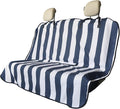Back Seat Cover for Car Trucks Van SUV Jeep,Waterproof Rear Bench Towel Seat Covers for Dogs and Kids,Automotive Backseat Protector (Blue Stripe) by LoyaGour