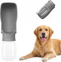 Portable Dog Water Bottle for Walking – 19oz / 12oz Foldable Pet Water Dispenser for Puppies, Medium & Large Dogs – Leak Proof Travel Water Bowl for Small Animals Dog Accessories(19OZ Grey) by FORWH