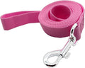 Nylon Dog Training Leash, Traction Rope, 4/5/6 Feet Long, 3/4 Inch 1 Inch Wide, for Small and Medium Dogs (1'' x 5 FT, Pink) by TAIDA