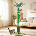 37.4'' Tall Cat Scratching Post,Cat Toys,Scratcher Tree for Indoor | Natural Sisal,Climbing Pole Full Body Stretching,Artificial Flower,Stable Tower,Interactive Toy,Self Groomer by COUNER