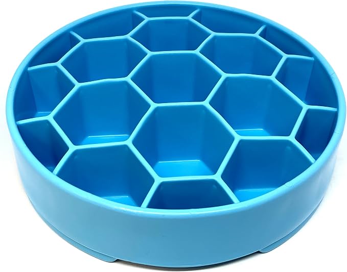 SodaPup Honeycomb Enrichment Bowl – Durable Enrichment Feeder Made in USA from Non-Toxic, Pet-Safe, Food Safe Material for Mental Stimulation, Slowing Down Eating, Healthy Digestion, & More - Image 2