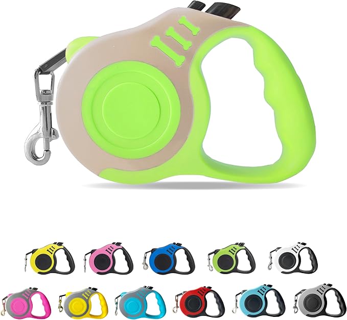 Retractable Dog Leash Automatic Telescopic Tractor Dog Tape | Pet Tape 10/16 FT Durable and Convenient, with Non-Slip Handle, Suitable for Small and Medium-Sized Dogs by LIEVUIKEN
