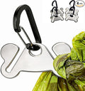 4PCS Dog Poop Bag Holder, Waste Bag Holder, Dog Poop Bag Carrier, Hand Free Holder, Metal Holder by Hilihali