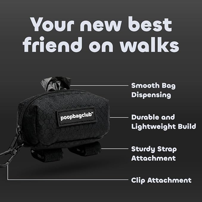 Dog Poop Bag Dispenser - Leash Mounted Durable Holder - Hands Free Essential for Dog Walking and Cleanup - Image 2