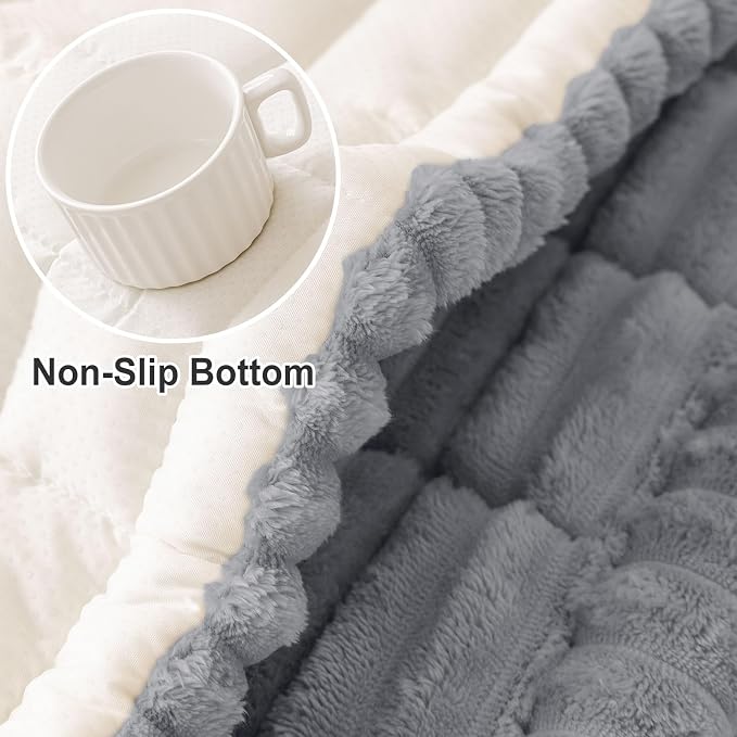 hyha Couch Cover for Dogs, Washable Non Slip Plush Flannel Sofa Protector | Thick Flannel, Anti-Slip Backing, Pet Hair & Scratch Protection, Fits Sofa & Loveseat (27.6" x 59") - Image 6