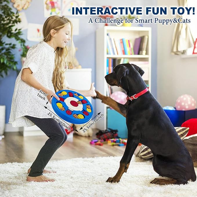 Joansan Dog Puzzle Toy, Interactive Dog Game, Mentally Stimulating Treat Dispenser for Large Dogs, Food Grade Material, Sequential Skills, Portable | Treat Dispenser & Slow Feeder for Small Medium & Large Dog Treat Training (Higher Level 2-3) - Image 6