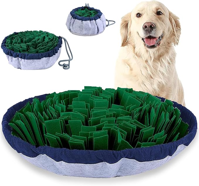 PET ARENA Adjustable Snuffle Mat for Dogs Puzzle Feeder Toy | Promotes natural hunting instincts, reduces boredom, supports mental stimulation, and provides engaging playtime for pets. by PETARENA
