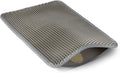 Amazon Basics Double-Layer Cat Litter Mat, Honeycomb Design, Waterproof & Urine-Proof, Non-Slip Scatter Control Trapper Mat, Easy Clean, Soft on Paws, Grey, 15" x 24" by AmazonBasics